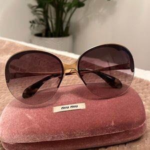 Miu Miu Oversize Gradient Sunglasses
